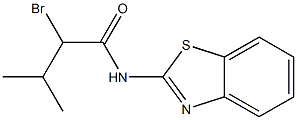 N-1,3-benzothiazol-2-yl-2-bromo-3-methylbutanamide 구조식 이미지