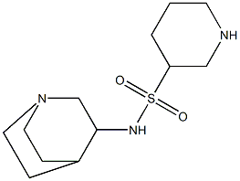 N-1-azabicyclo[2.2.2]oct-3-ylpiperidine-3-sulfonamide 구조식 이미지