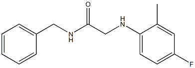 N-benzyl-2-[(4-fluoro-2-methylphenyl)amino]acetamide 구조식 이미지