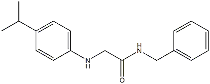 N-benzyl-2-{[4-(propan-2-yl)phenyl]amino}acetamide 구조식 이미지