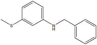 N-benzyl-3-(methylsulfanyl)aniline 구조식 이미지