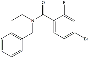 N-benzyl-4-bromo-N-ethyl-2-fluorobenzamide 구조식 이미지