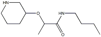 N-butyl-2-(piperidin-3-yloxy)propanamide Structure