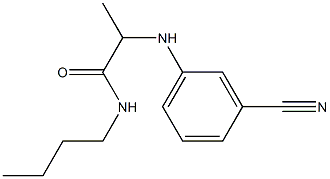 N-butyl-2-[(3-cyanophenyl)amino]propanamide 구조식 이미지