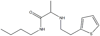 N-butyl-2-{[2-(thiophen-2-yl)ethyl]amino}propanamide Structure