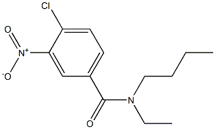 N-butyl-4-chloro-N-ethyl-3-nitrobenzamide 구조식 이미지