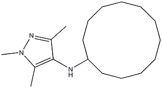 N-cyclododecyl-1,3,5-trimethyl-1H-pyrazol-4-amine 구조식 이미지