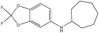 N-cycloheptyl-2,2-difluoro-2H-1,3-benzodioxol-5-amine 구조식 이미지