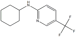 N-cyclohexyl-5-(trifluoromethyl)pyridin-2-amine 구조식 이미지
