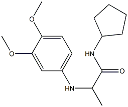 N-cyclopentyl-2-[(3,4-dimethoxyphenyl)amino]propanamide 구조식 이미지