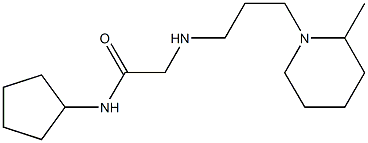 N-cyclopentyl-2-{[3-(2-methylpiperidin-1-yl)propyl]amino}acetamide Structure