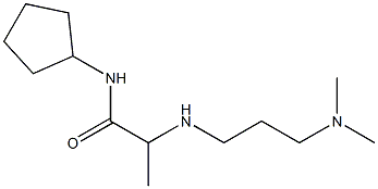 N-cyclopentyl-2-{[3-(dimethylamino)propyl]amino}propanamide Structure