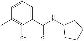 N-cyclopentyl-2-hydroxy-3-methylbenzamide 구조식 이미지