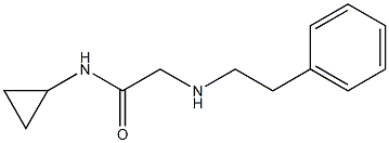 N-cyclopropyl-2-[(2-phenylethyl)amino]acetamide 구조식 이미지