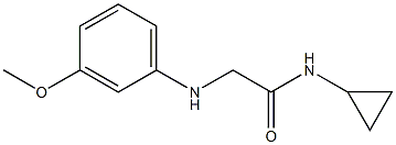 N-cyclopropyl-2-[(3-methoxyphenyl)amino]acetamide Structure