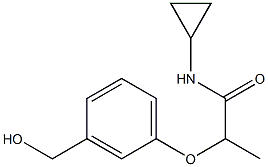 N-cyclopropyl-2-[3-(hydroxymethyl)phenoxy]propanamide Structure