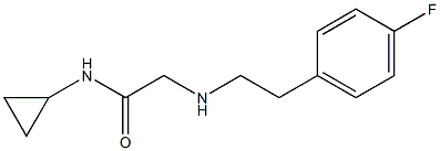N-cyclopropyl-2-{[2-(4-fluorophenyl)ethyl]amino}acetamide 구조식 이미지