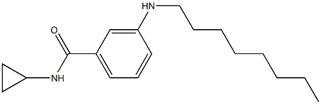 N-cyclopropyl-3-(octylamino)benzamide 구조식 이미지