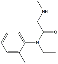 N-ethyl-2-(methylamino)-N-(2-methylphenyl)acetamide 구조식 이미지