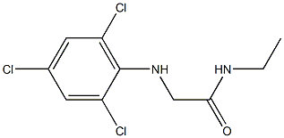 N-ethyl-2-[(2,4,6-trichlorophenyl)amino]acetamide Structure