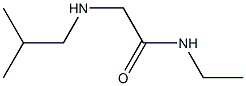 N-ethyl-2-[(2-methylpropyl)amino]acetamide 구조식 이미지