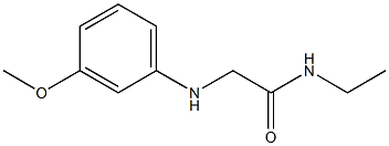 N-ethyl-2-[(3-methoxyphenyl)amino]acetamide 구조식 이미지