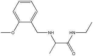 N-ethyl-2-{[(2-methoxyphenyl)methyl]amino}propanamide 구조식 이미지