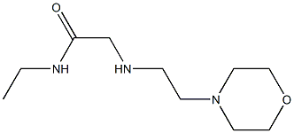 N-ethyl-2-{[2-(morpholin-4-yl)ethyl]amino}acetamide 구조식 이미지