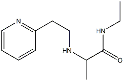 N-ethyl-2-{[2-(pyridin-2-yl)ethyl]amino}propanamide Structure