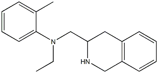 N-ethyl-2-methyl-N-(1,2,3,4-tetrahydroisoquinolin-3-ylmethyl)aniline 구조식 이미지