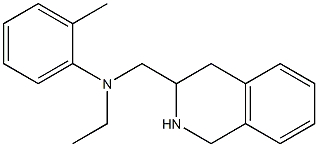 N-ethyl-2-methyl-N-(1,2,3,4-tetrahydroisoquinolin-3-ylmethyl)aniline Structure