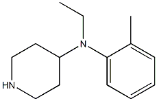 N-ethyl-N-(2-methylphenyl)piperidin-4-amine 구조식 이미지