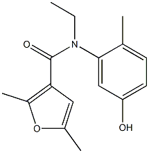 N-ethyl-N-(5-hydroxy-2-methylphenyl)-2,5-dimethylfuran-3-carboxamide Structure