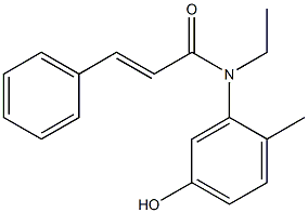 N-ethyl-N-(5-hydroxy-2-methylphenyl)-3-phenylprop-2-enamide 구조식 이미지