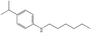 N-hexyl-4-(propan-2-yl)aniline 구조식 이미지