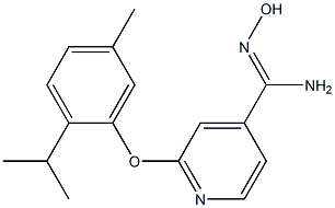 N'-hydroxy-2-(2-isopropyl-5-methylphenoxy)pyridine-4-carboximidamide Structure