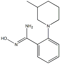 N'-hydroxy-2-(3-methylpiperidin-1-yl)benzene-1-carboximidamide Structure