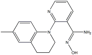 N'-hydroxy-2-(6-methyl-3,4-dihydroquinolin-1(2H)-yl)pyridine-3-carboximidamide Structure