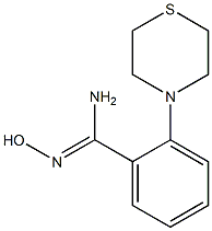 N'-hydroxy-2-(thiomorpholin-4-yl)benzene-1-carboximidamide Structure