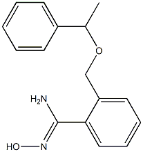 N'-hydroxy-2-[(1-phenylethoxy)methyl]benzenecarboximidamide Structure