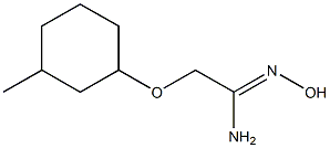 N'-hydroxy-2-[(3-methylcyclohexyl)oxy]ethanimidamide Structure