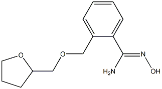N'-hydroxy-2-[(tetrahydrofuran-2-ylmethoxy)methyl]benzenecarboximidamide Structure