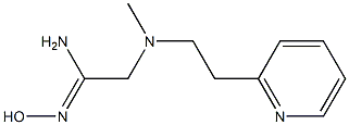 N'-hydroxy-2-{methyl[2-(pyridin-2-yl)ethyl]amino}ethanimidamide Structure