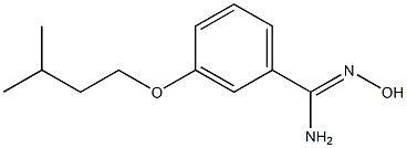 N'-hydroxy-3-(3-methylbutoxy)benzenecarboximidamide Structure