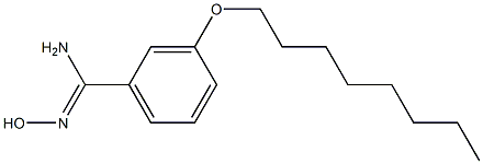 N'-hydroxy-3-(octyloxy)benzene-1-carboximidamide 구조식 이미지