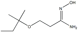 N'-hydroxy-3-[(2-methylbutan-2-yl)oxy]propanimidamide Structure