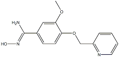 N'-hydroxy-3-methoxy-4-(pyridin-2-ylmethoxy)benzenecarboximidamide Structure