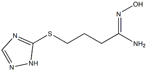 N'-hydroxy-4-(1H-1,2,4-triazol-5-ylsulfanyl)butanimidamide Structure