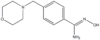 N'-hydroxy-4-(morpholin-4-ylmethyl)benzenecarboximidamide 구조식 이미지