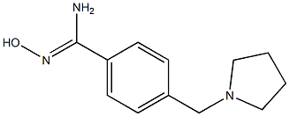 N'-hydroxy-4-(pyrrolidin-1-ylmethyl)benzenecarboximidamide 구조식 이미지
